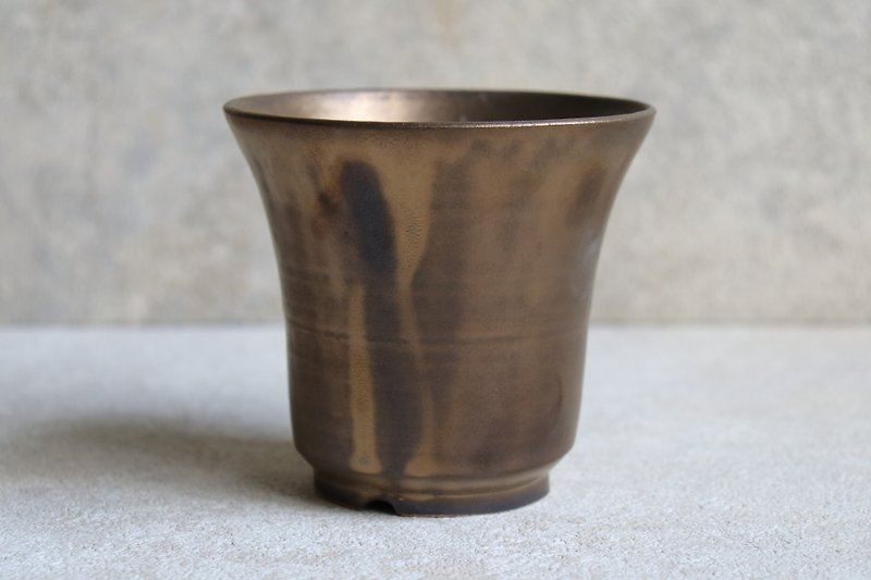 Basin - Yao Jin Hei - Plants - Pottery Gold