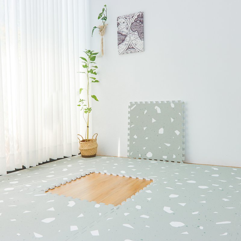 Playzu 巧拼地墊 地毯巧拼 巧拼推薦 北歐地毯地墊 橄欖 - 嬰兒地墊/遊戲墊 - 其他材質 綠色