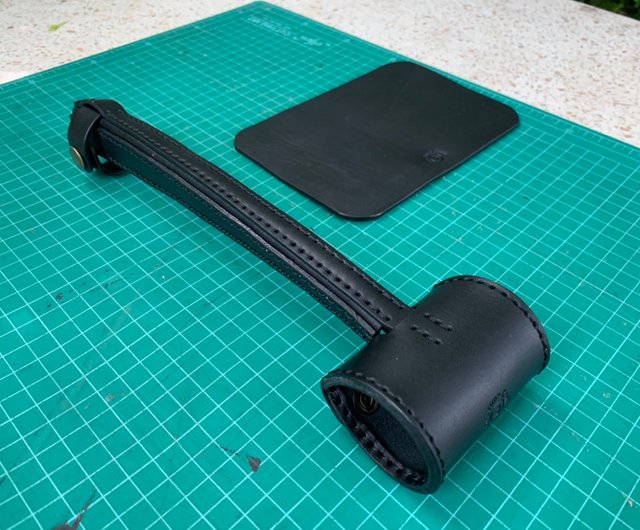 レザーコーヒーメーカーハンドルエスプレッソフレア58、本革