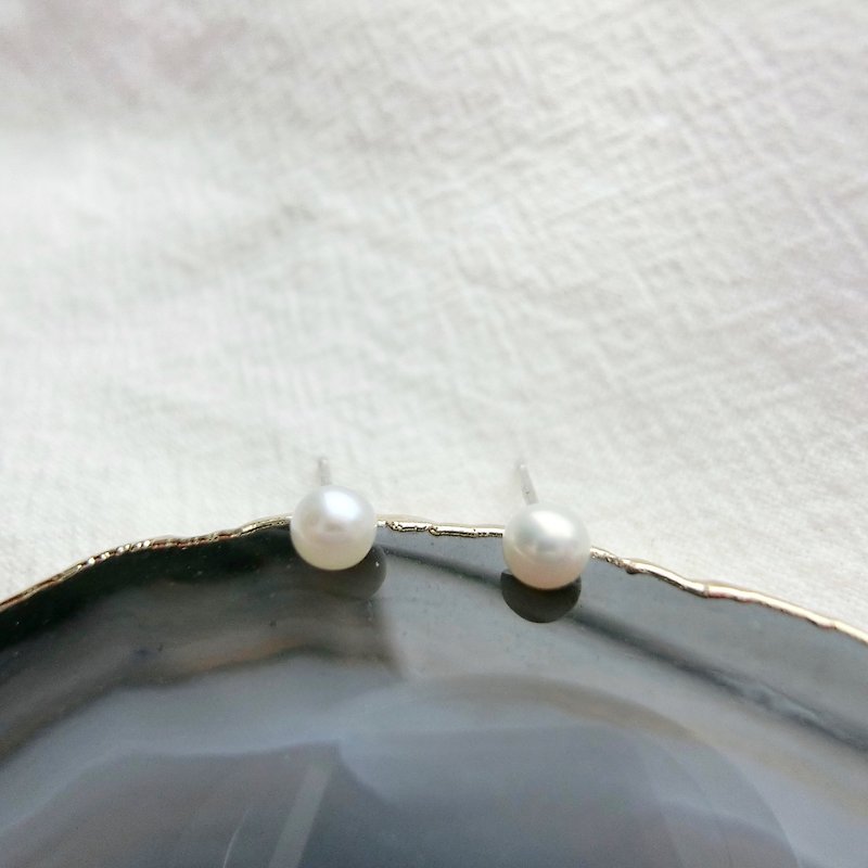Natural Freshwater Pearl 925 Sterling Silver Earrings - Earrings & Clip-ons - Gemstone Silver