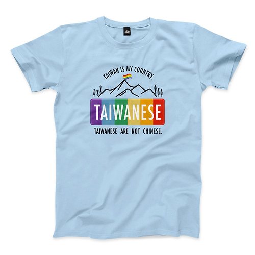 ViewFinder 灣央山脈(彩虹版) - 水藍 - 中性版T恤