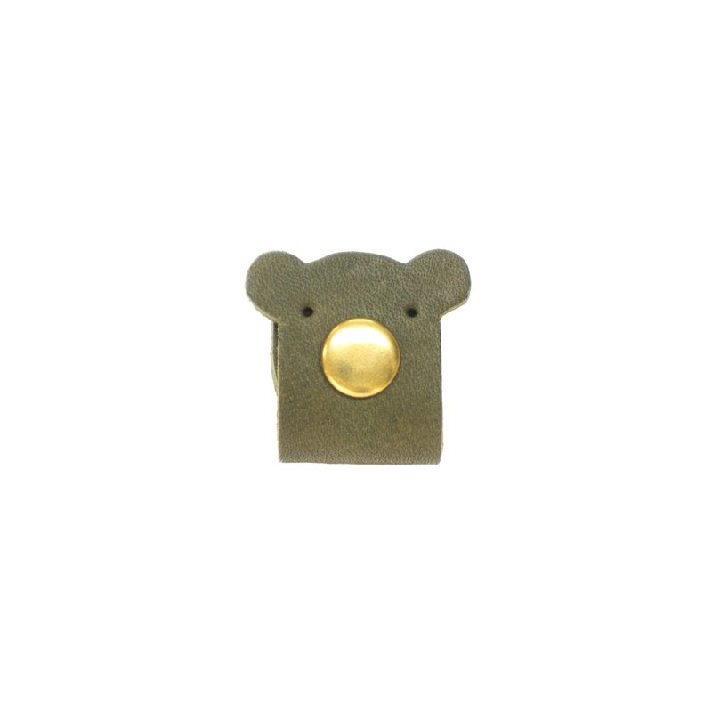 Hub-Reel Bear/M6-018 - Cable Organizers - Genuine Leather Multicolor