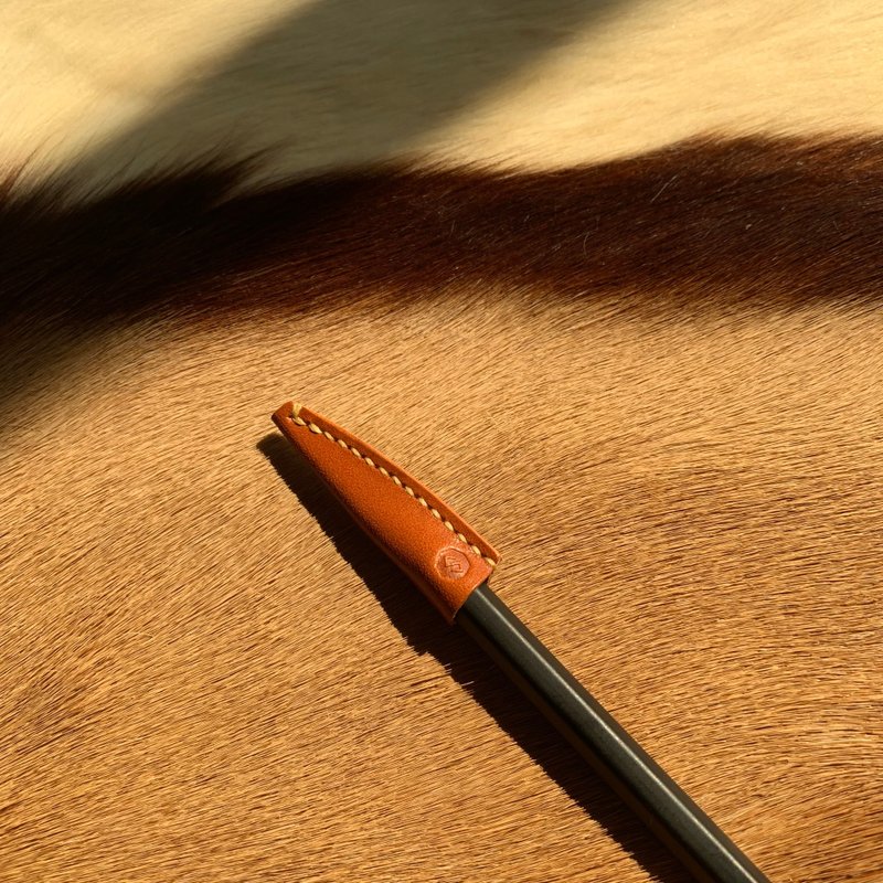 pencil case - Pencil Cases - Genuine Leather Orange