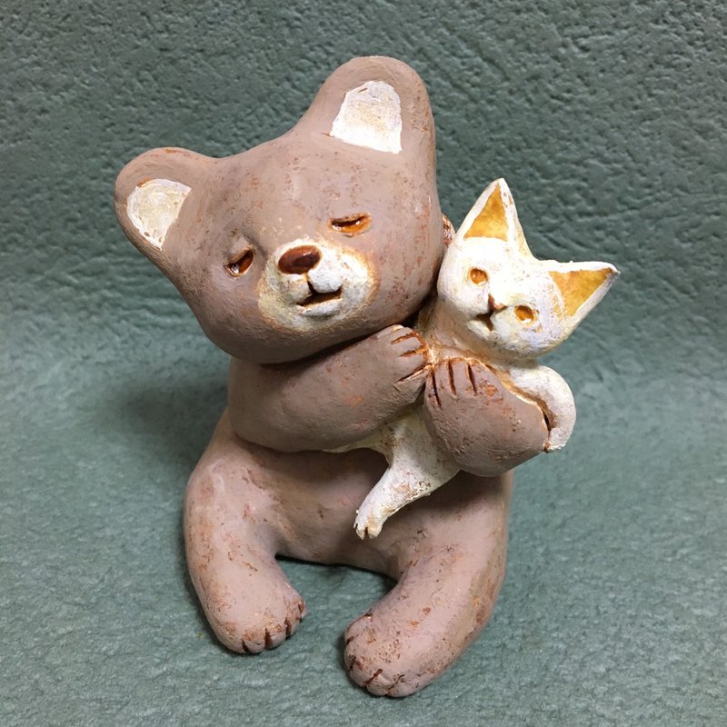 hugging bear - Items for Display - Clay Gray