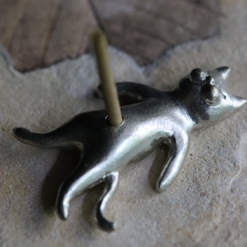 鬥牛犬銀色領帶夾 - 香氛/精油/擴香 - 銅/黃銅 金色