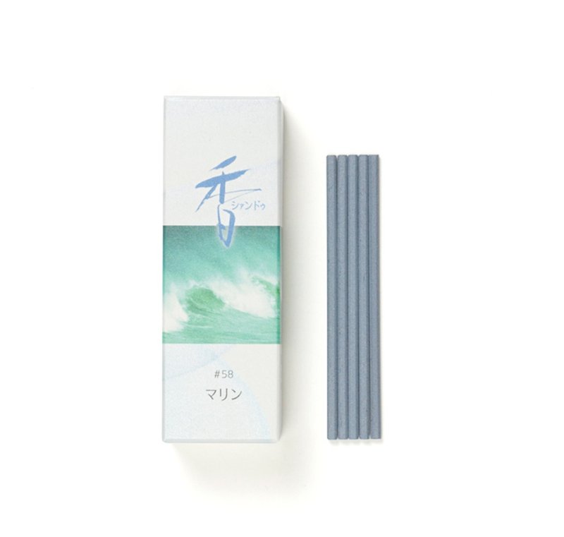 海洋 Marine線香【日本松榮堂 Xiang Do香道系列 】 - 香氛/精油/擴香 - 濃縮/萃取物 藍色
