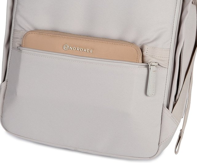 Eclat Re:Life Smart Backpack - ベージュ 環境に優しい生地の