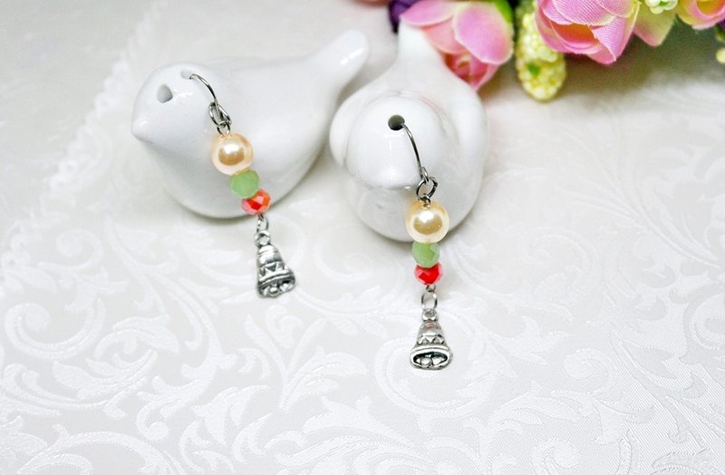 Alloy*Christmas Bell Series No.1*_ Hook Earrings➪Limited X1 # Christmas# #Exchange Gift# - Earrings & Clip-ons - Other Metals Red