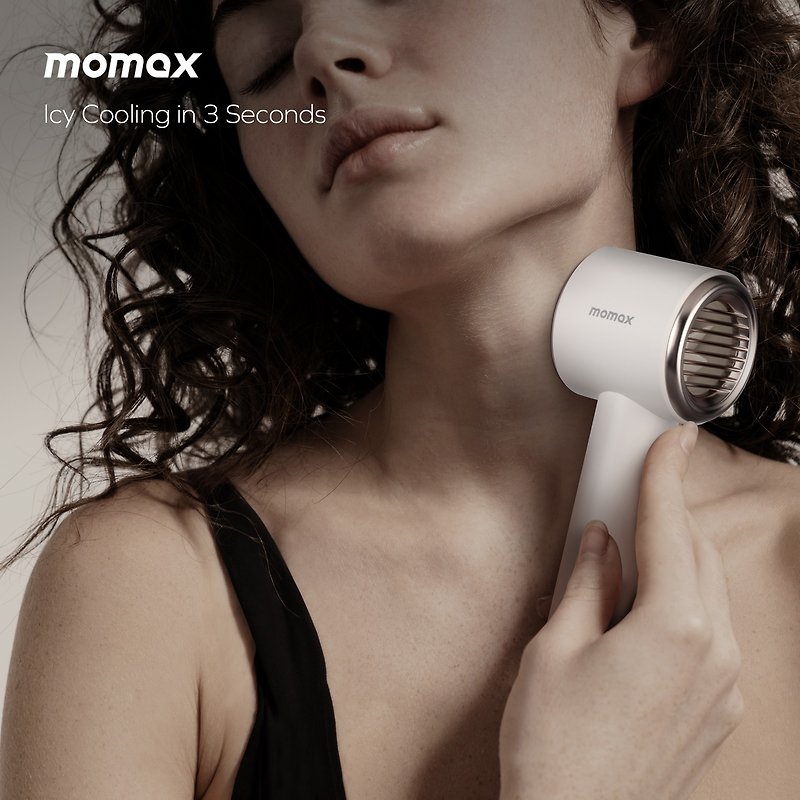 Momax Ultra Freeze Ice ハンドヘルド高速ファン IF15 - 扇風機 - プラスチック ホワイト