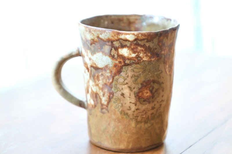 Handmade Ceramic Mug – American Clay, High-Fire, Water-Safe, Easy to Clean - Other Cups - ดินเผา สีนำ้ตาล
