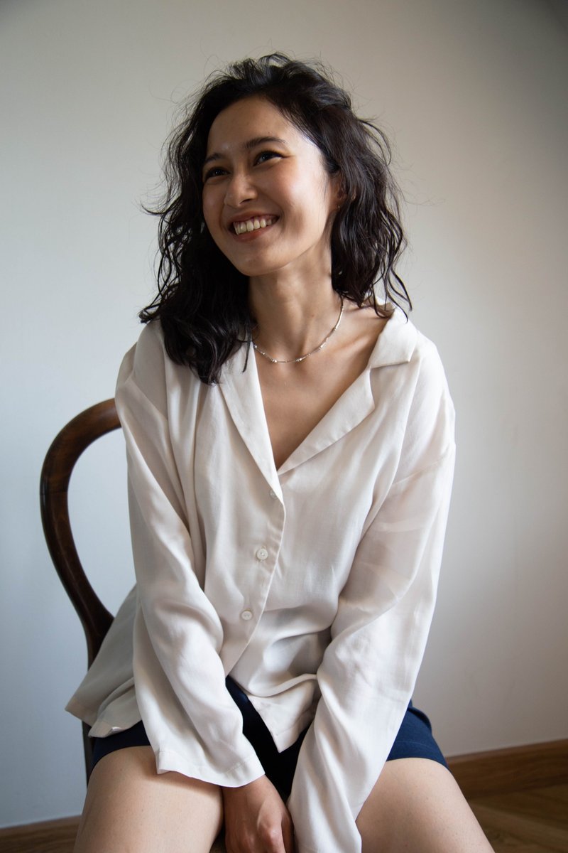 Rice Long Sleeve Shirt in White - Women's Shirts - Other Man-Made Fibers White