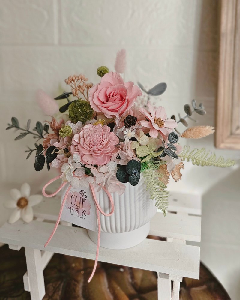 Everlasting table flowers | potted flowers | new home gifts, promotion, opening table flowers, home decorations, wedding decorations - Dried Flowers & Bouquets - Plants & Flowers 