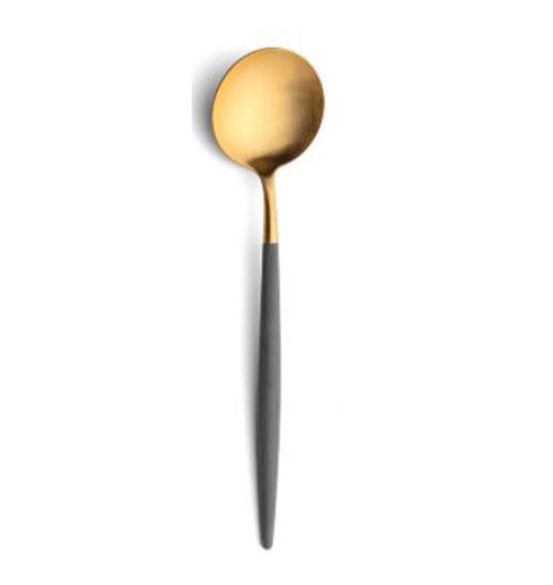 Cutipol 葡萄牙 Cutipol GOA 灰金 21.5CM主餐匙