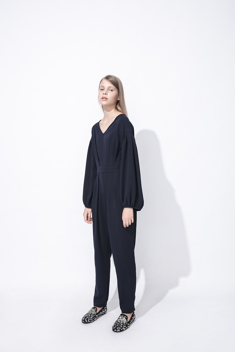 PH puff sleeved jumpsuit - Overalls & Jumpsuits - Other Materials Blue