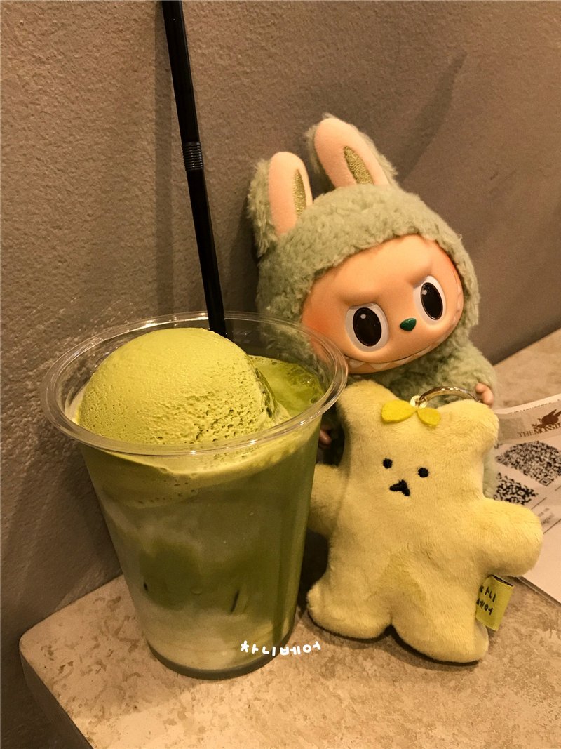Matcha Chanibear Keyring - 公仔/玩偶 - 其他人造纖維 綠色