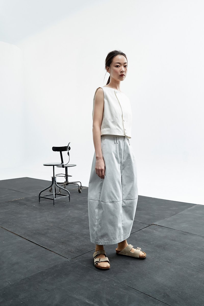 Styling skirt pants - Skirts - Cotton & Hemp Gray