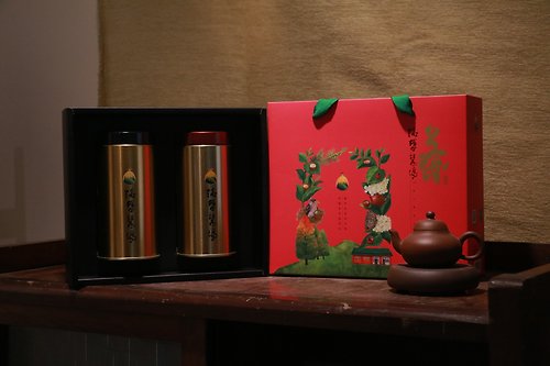 八方茶業 洺盛農場有機茶禮盒組 - 原味烏龍/凍頂烏龍