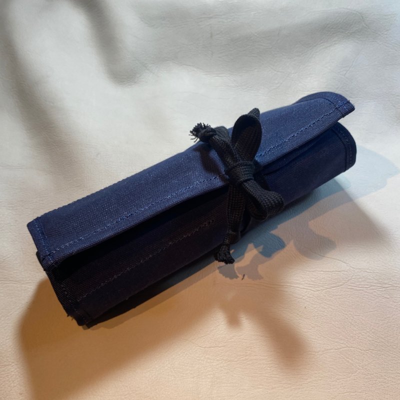 Tool Wrap_Ka03_Navy - Pencil Cases - Cotton & Hemp Blue