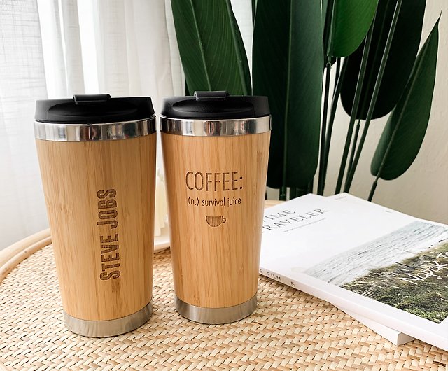 Custom Engraved Personalised Stainless Steel Travel Mug Coffee Cup Thermos  Flask
