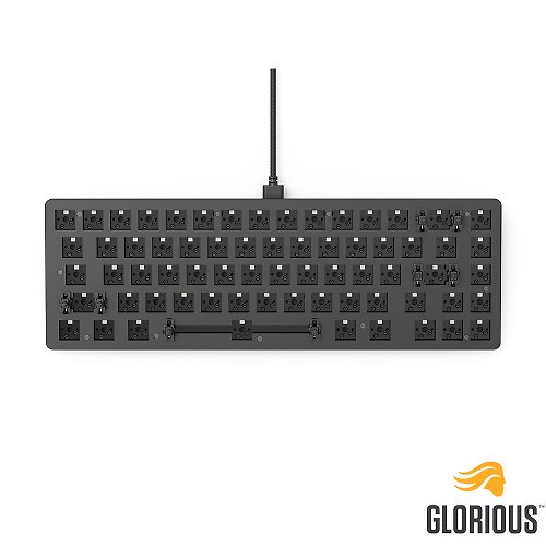 Glorious 官方授權旗艦館 Glorious GMMK 2 Compact 65% DIY模組化機械鍵盤套件 - 黑