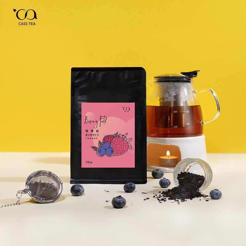 [User Bag Original Leaf Loose Tea] CASS TEA Dorothy Berry Black Tea 100g - ชา - วัสดุอื่นๆ สึชมพู