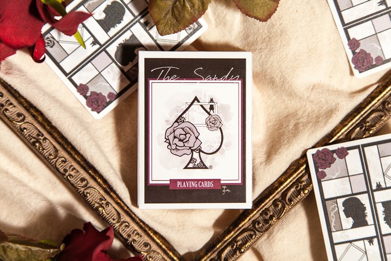 The Sandy's original Taiwanese playing card with a rose in his life - บอร์ดเกม - กระดาษ ขาว