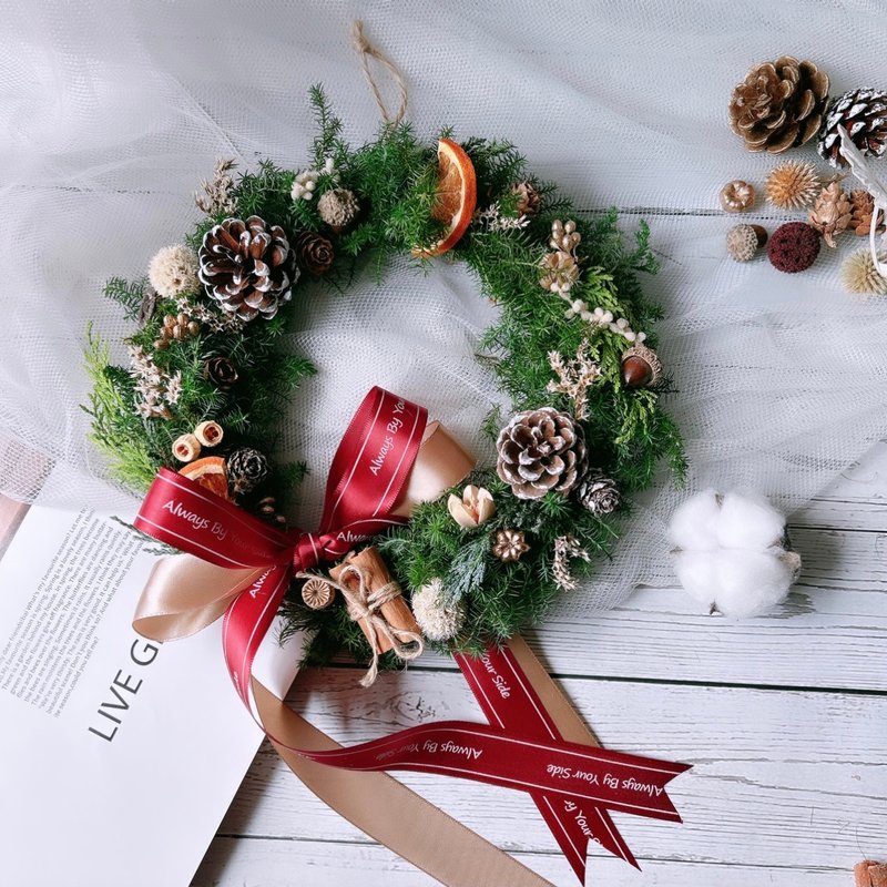 Christmas limited products/Christmas wreaths Christmas gift boxes customized gifts - ของวางตกแต่ง - พืช/ดอกไม้ หลากหลายสี