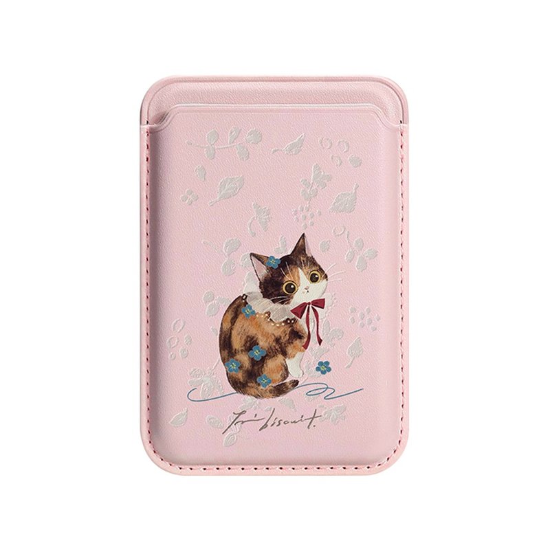 聯名 panibiscuit 三花 磁吸皮革卡套 PBAB05 - 手機配件 - 人造皮革 多色