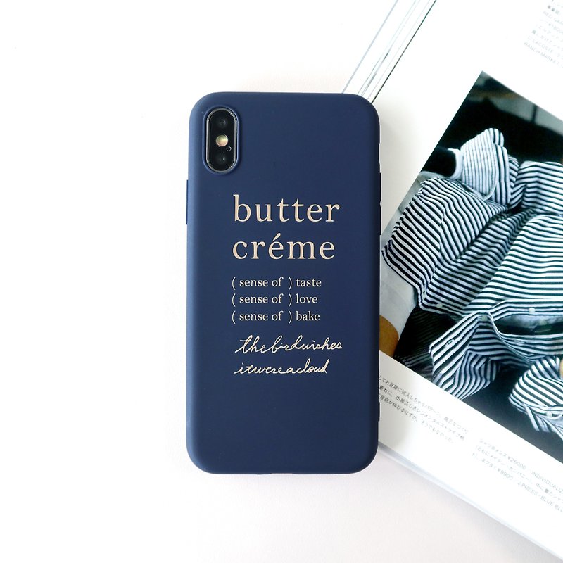 butter créme phone case - Phone Cases - Plastic Blue