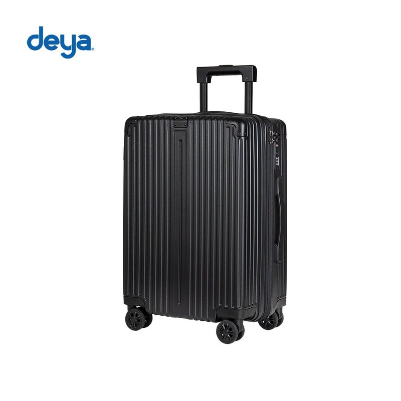 deya Velo Slim 輕奢時尚流線旅行箱20吋-曜石黑 - 行李箱/旅行袋 - 塑膠 黑色