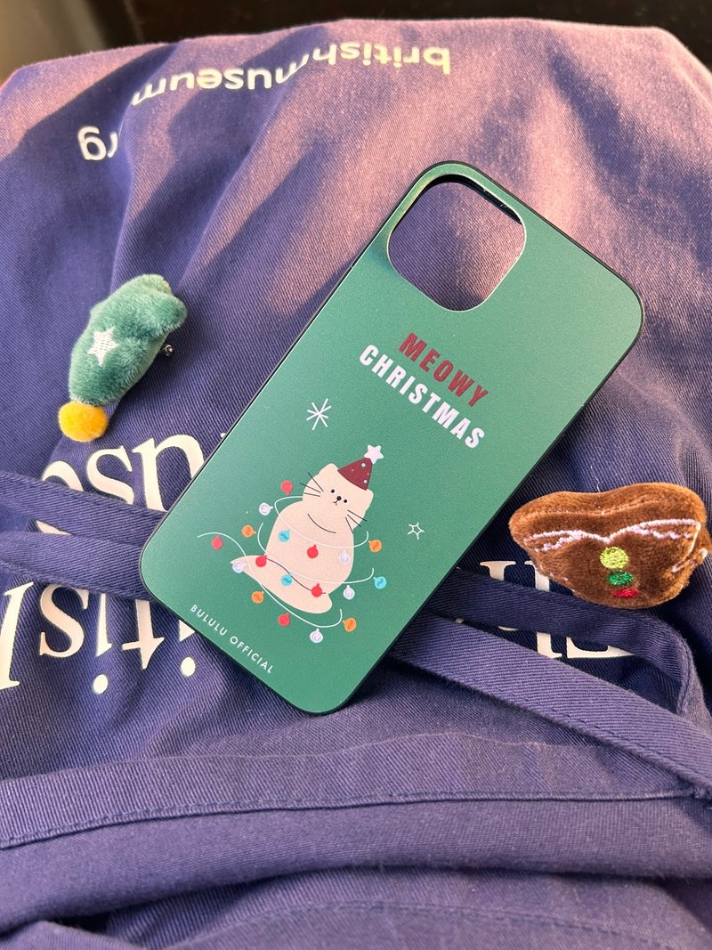 Christmas cat phone case - เคส/ซองมือถือ - พลาสติก 