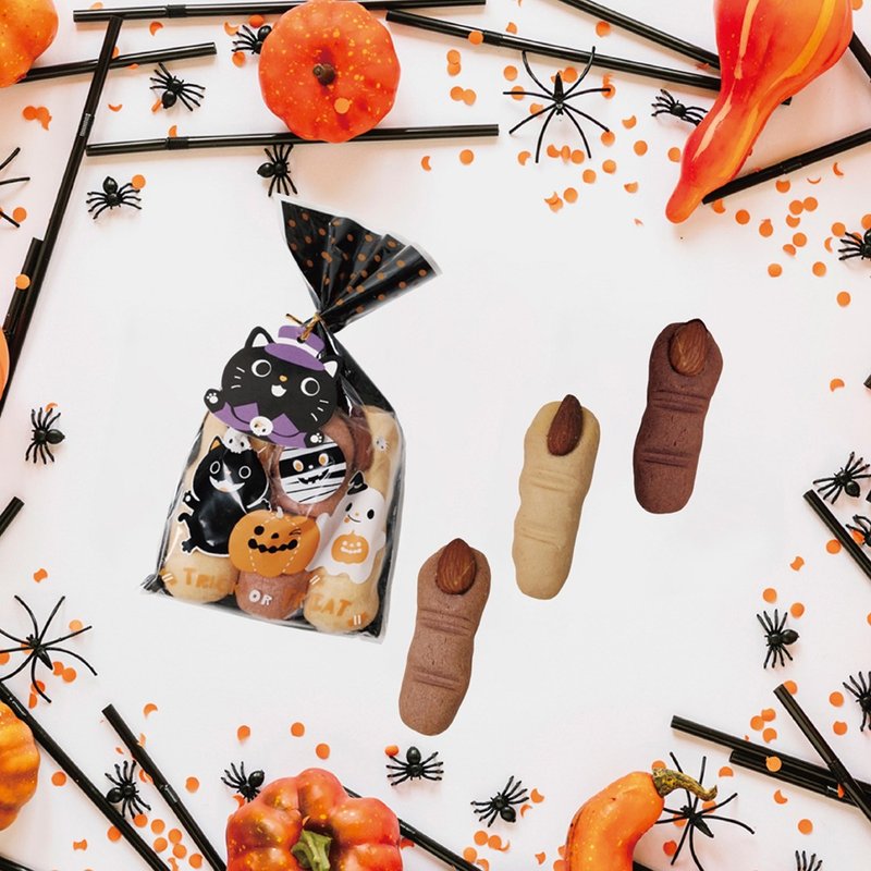 [Love is not verbose] Halloween limited-Witch finger cookies (3 pieces/pack) - ขนมคบเคี้ยว - อาหารสด 