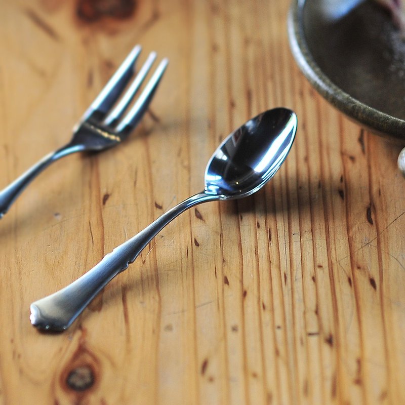 Japanese Takasang Metal Japanese Elegant Stainless Steel Fruit Dessert Spoons - 4pcs - Cutlery & Flatware - Stainless Steel 