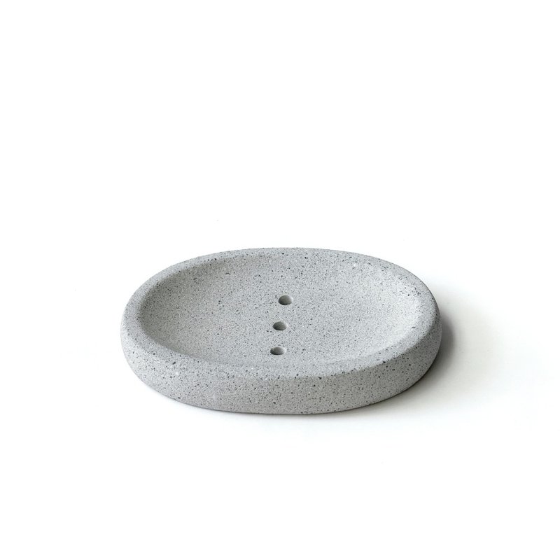 (Pre-order) Pure Gray Series | Rustic Pure Gray Cement Soap Dish - อุปกรณ์ห้องน้ำ - ปูน สีเทา