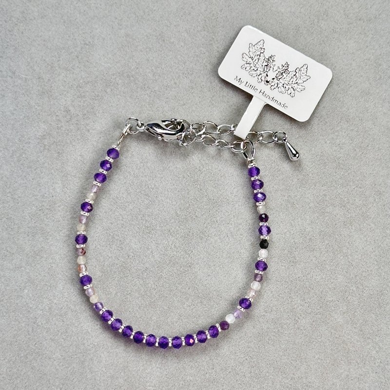 Natural crystal-Amethyst bracelet JW150H-002 - Bracelets - Crystal Multicolor