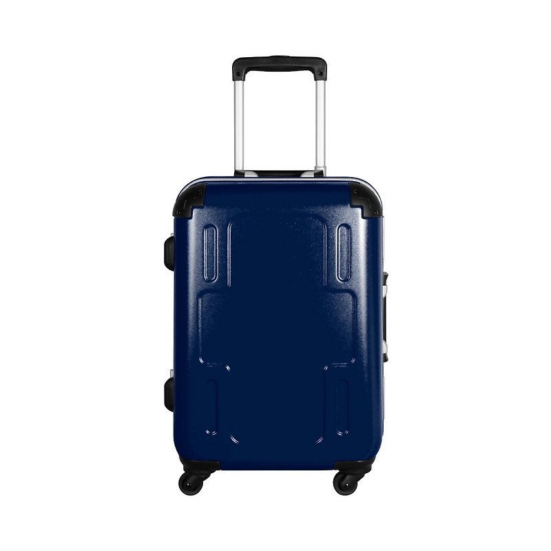 【CROWN】大容量 19.5吋登機箱 大小輪鋁框 十字行李箱 酷藍 - 行李箱/旅行袋 - 塑膠 藍色