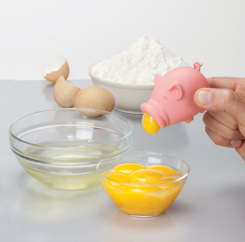 【PELEG-DESIGN】YolkPig 大口豬蛋黃器 - 廚具 - 矽膠 粉紅色