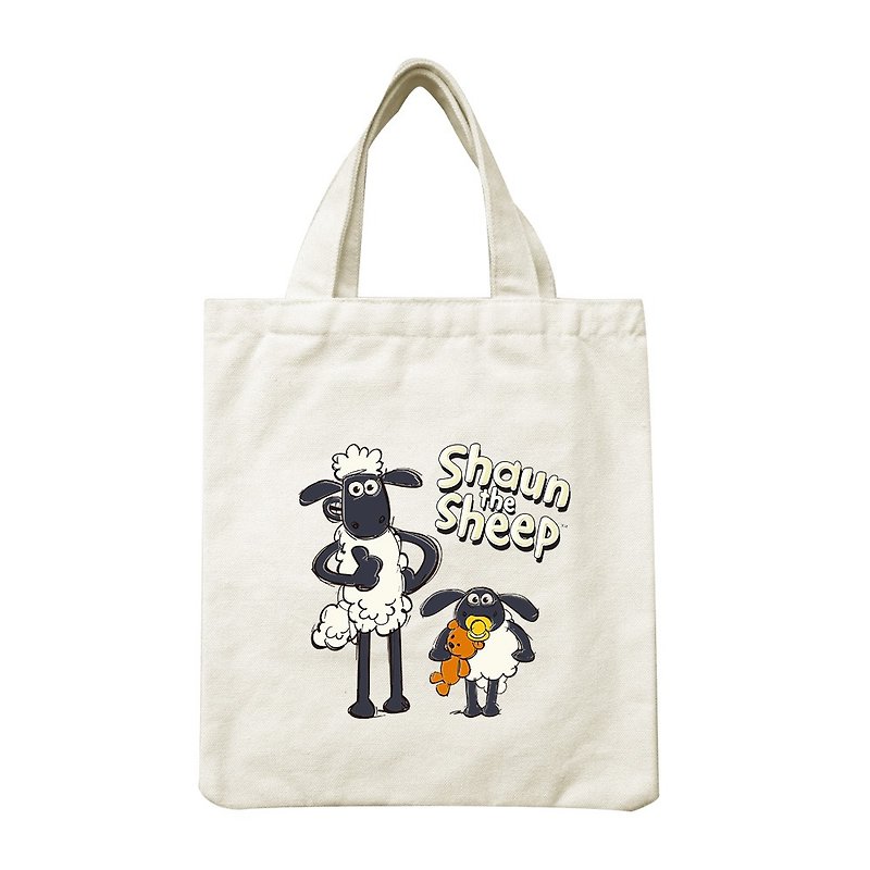 Shaun The Sheep - Handbag Canvas: [Stacked], CA1AI03 - Handbags & Totes - Cotton & Hemp White