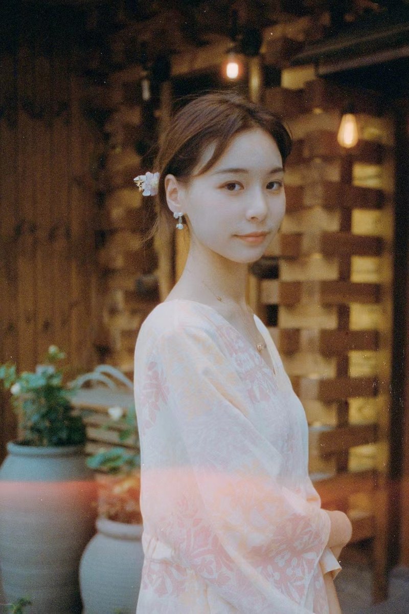 Summer Improved Yukata-style Dress Japanese Style Floral Series Loose Waist Bamboo Cotton Dress - One Piece Dresses - Cotton & Hemp Green