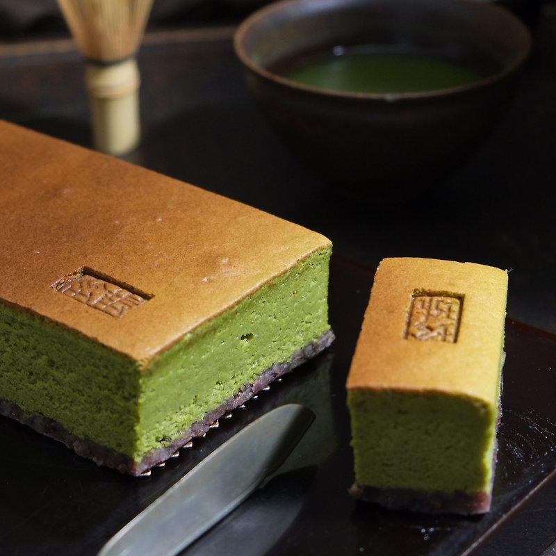 小豆抹茶蛋糕・21cmx9cm長條裝 - 蛋糕/甜點 - 新鮮食材 綠色