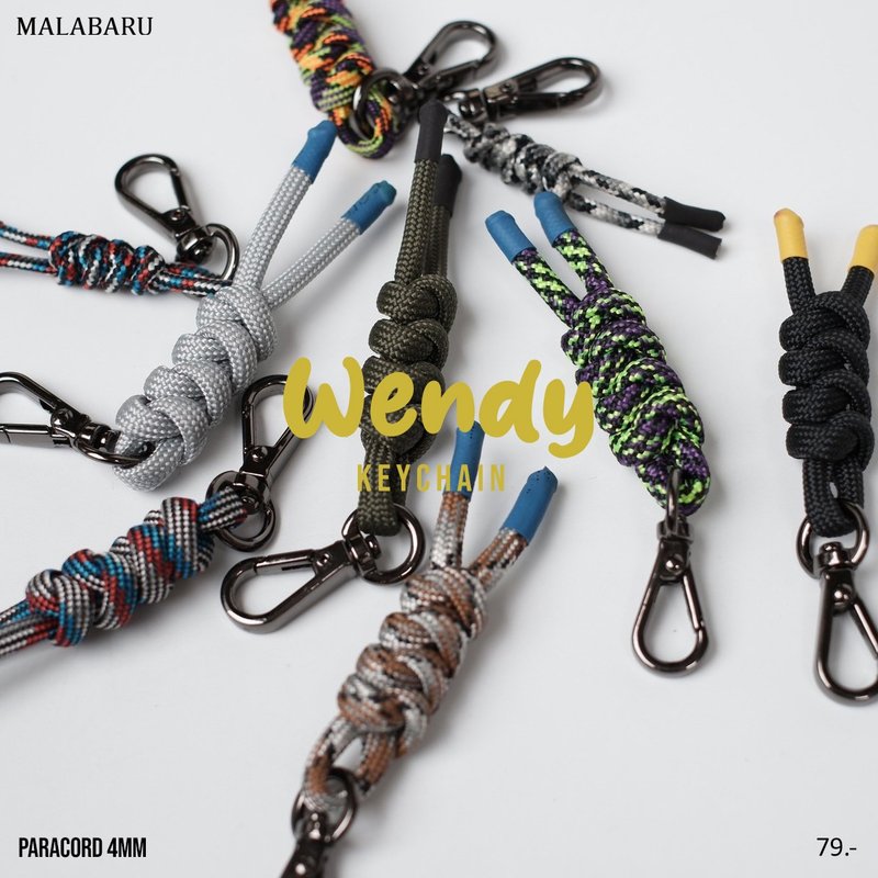 'Wendy' Keychain พวงกุญแจห้อยหางซิป เชือก paracord - ที่ห้อยกุญแจ - วัสดุอื่นๆ 