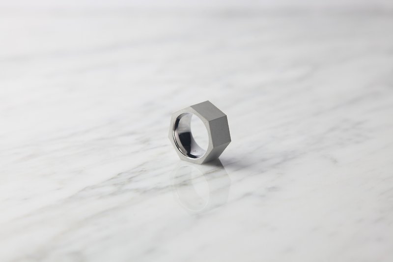 Seven Ring (White) - General Rings - Cement White