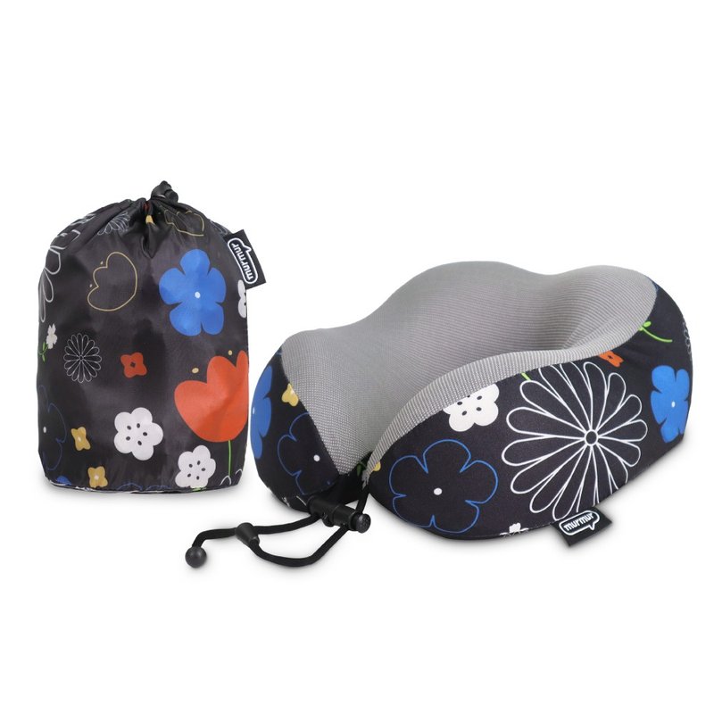 Travel foldable neckpillow - Neck & Travel Pillows - Polyester Black