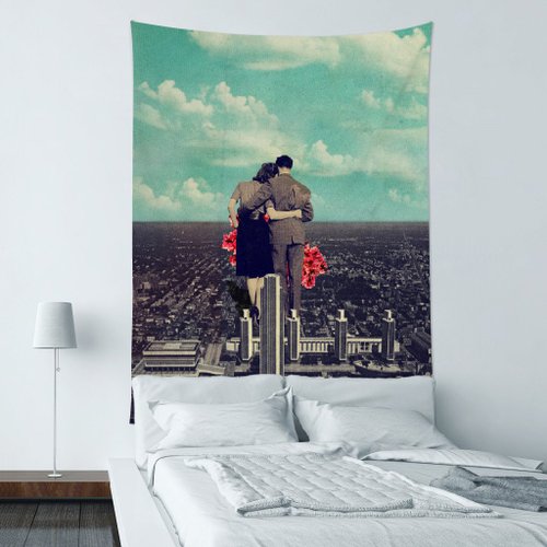 Umade Together-壁幔 Wall Tapestry-牆壁裝飾 掛布 情侶禮物 (直式版)
