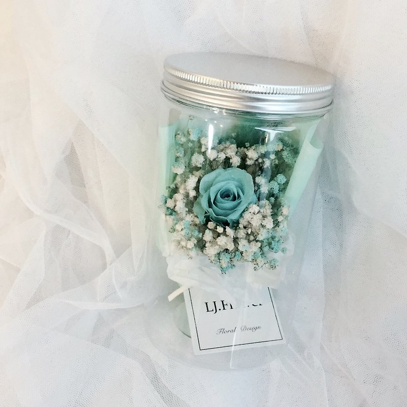 Tiffany perfume bouquet series-eternal love meets happiness eternal life rose flower pot - ตกแต่งต้นไม้ - พืช/ดอกไม้ 