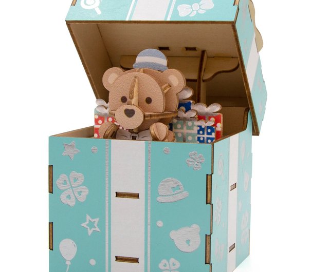 Jigzle 3D Plywood Puzzle - Musical Box: Timeless Teddy - Shop Team Green  Wood, Bamboo & Paper - Pinkoi