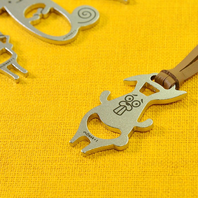 Desk+1 Year of Animal Key Chain - Rabbit - ที่ห้อยกุญแจ - สแตนเลส สีเงิน