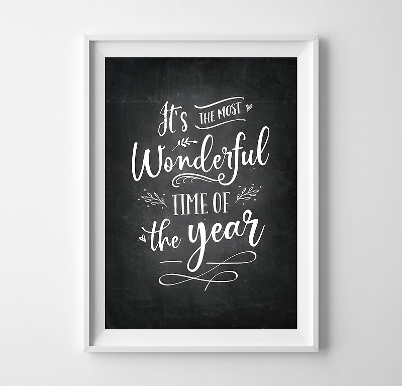 It's the most wonderful time of the year customizable posters - ตกแต่งผนัง - กระดาษ 