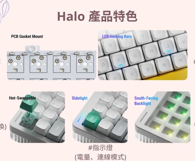NuPhy Halo75 V2 ワイヤレス 3 モード オフィス ゲーム