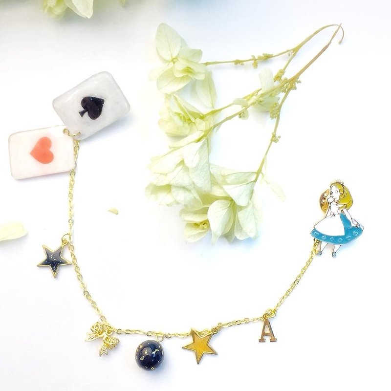[Atelier A.]Christmas Selected Alice in the Wonder Galaxy 2-way Collar Pin - Other - Other Materials 